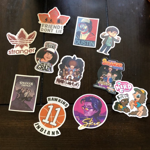 STRANGER THINGS NWT stickers set of 50 - Picture 6 of 8